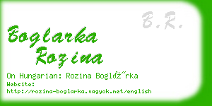 boglarka rozina business card